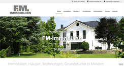 Desktop Screenshot of fm-immobilien.de
